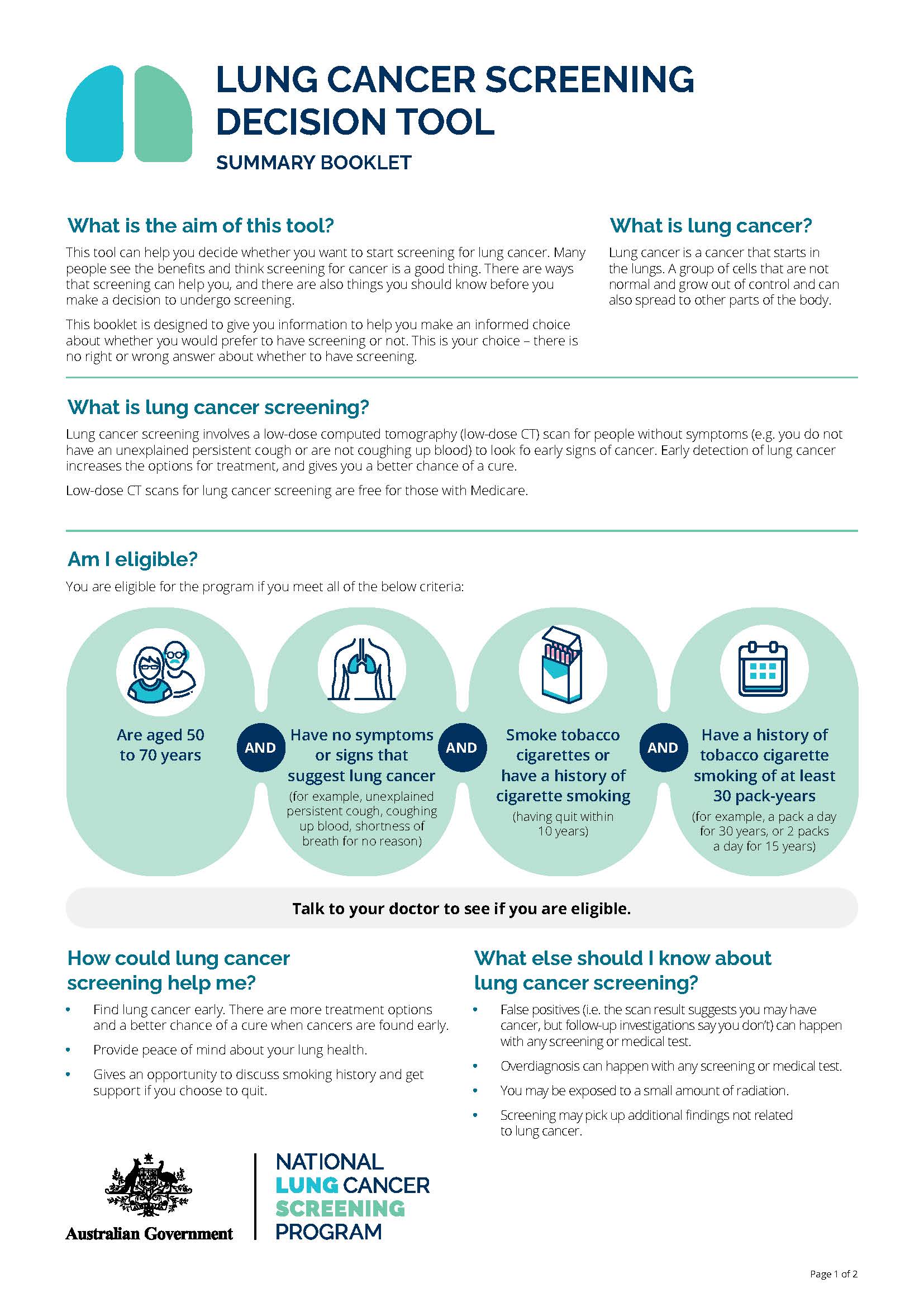 page 1 decision tool
