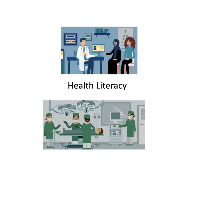 Leaflet app for health literacy