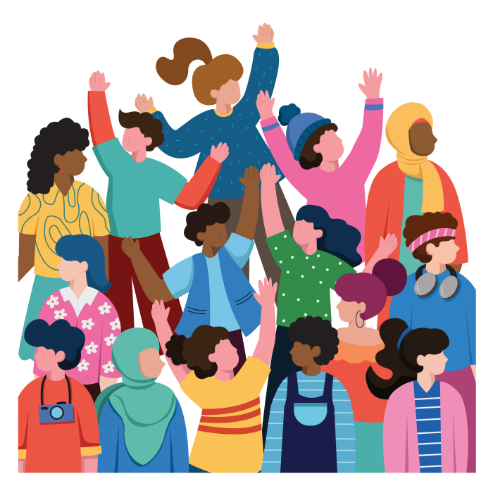 Group of people celebrating